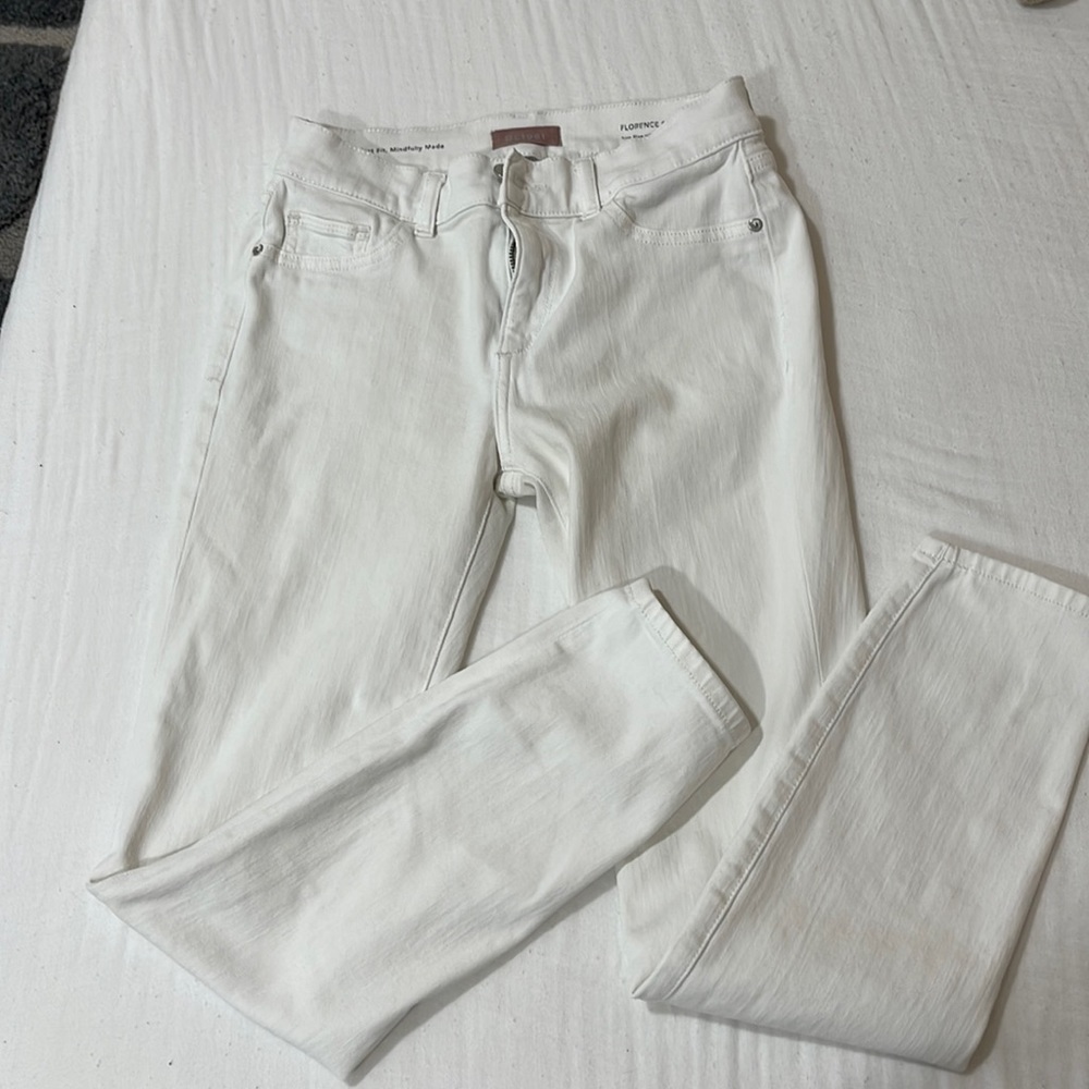 DL1961 | Florence Skinny white ankle jeans